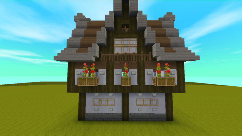 《迷你世界》新手建筑第一课:建造中世纪建筑!